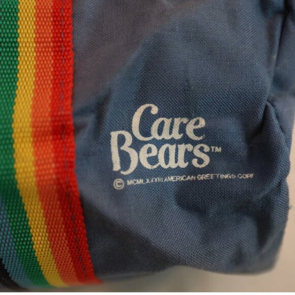 VINTAGE Care Bears Blue Rainbow DUFFLE BAG Peter’s Bag Corp/American Greetings - Picture 3 of 10